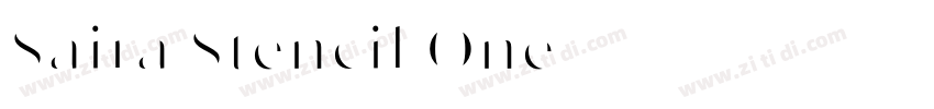 Saira Stencil One字体转换